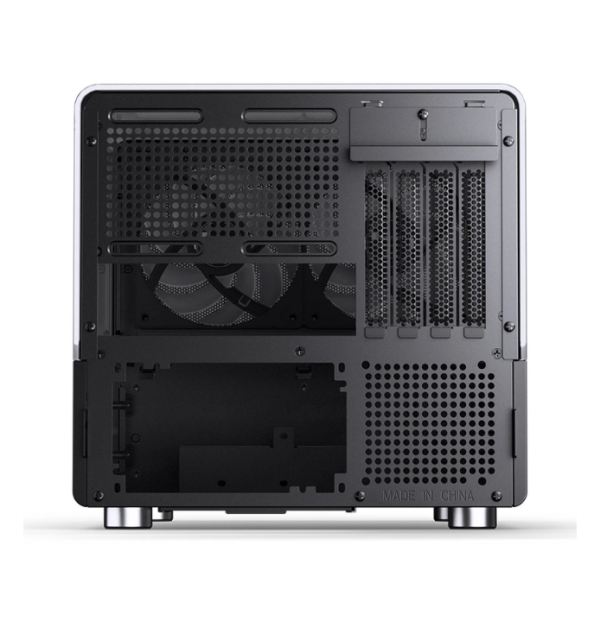 Gabinete Jonsbo V12 Black - Vidro Panoramico 270° - Madeira Nogueira - Matx