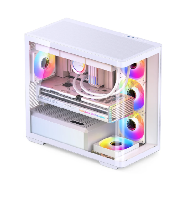 Gabinete Gamer Aquario Premium - Jonsbo D300 White - Branco