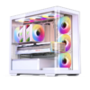 Gabinete Gamer Aquario Premium - Jonsbo D300 White - Branco