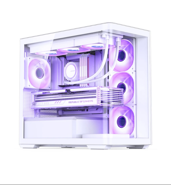 Gabinete Gamer Aquario Premium - Jonsbo D300 White - Branco