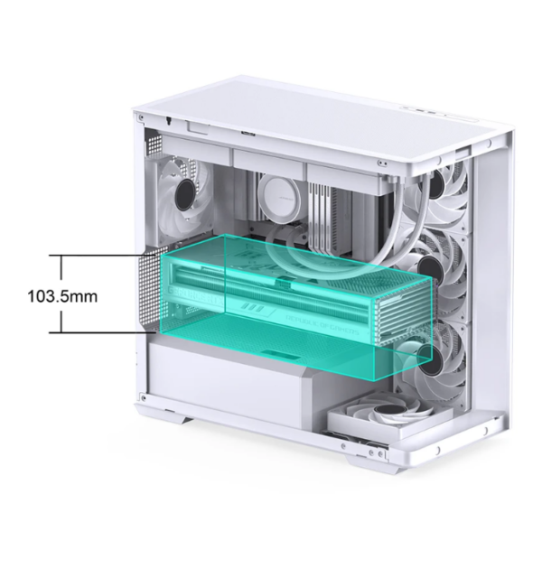Gabinete Gamer Aquario Premium - Jonsbo D300 White - Branco