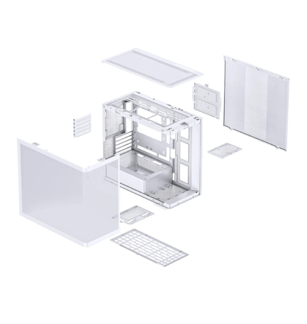 Gabinete Gamer Aquario Premium - Jonsbo D300 White - Branco