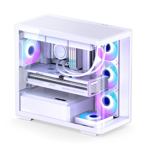 Gabinete Gamer Aquario Premium - Jonsbo D300 White - Branco