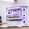 Gabinete Gamer Aquario Premium - Jonsbo D300 White - Branco
