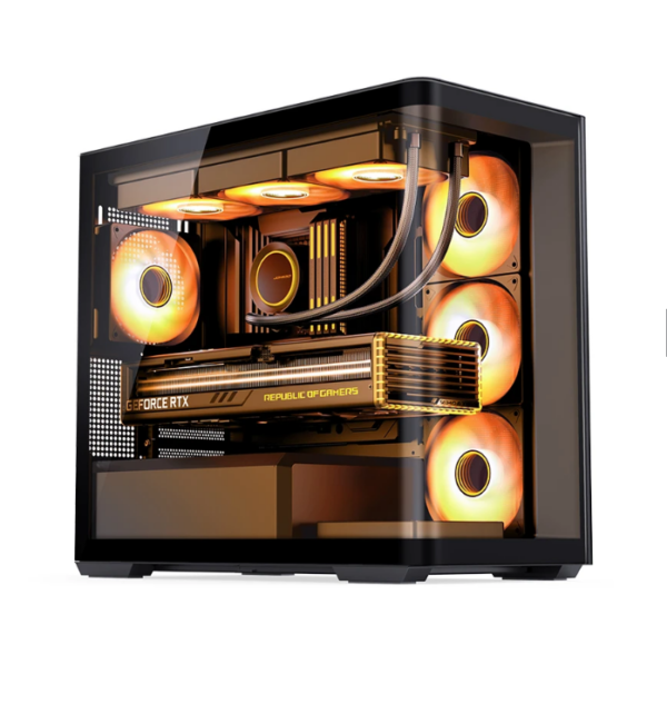 Gabinete Gamer Aquario Premium - Jonsbo D300 Black - Preto