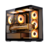 Gabinete Gamer Aquario Premium - Jonsbo D300 Black - Preto
