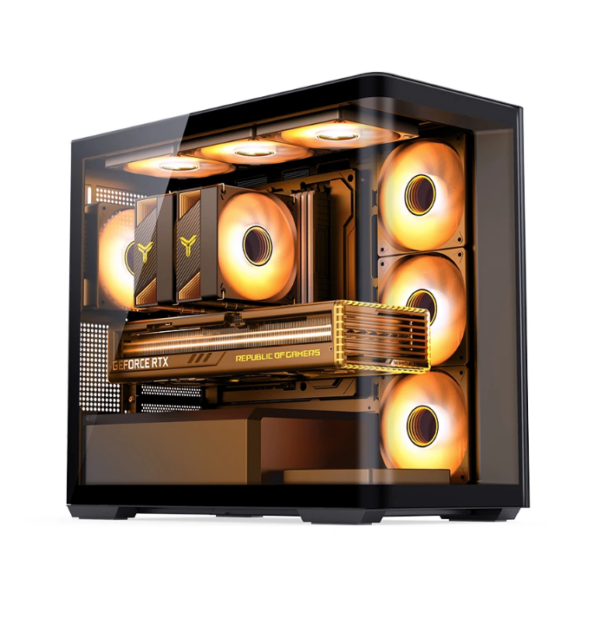 Gabinete Gamer Aquario Premium - Jonsbo D300 Black - Preto