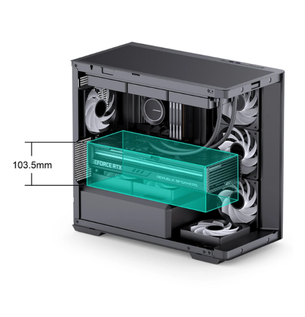 Gabinete Gamer Aquario Premium - Jonsbo D300 Black - Preto