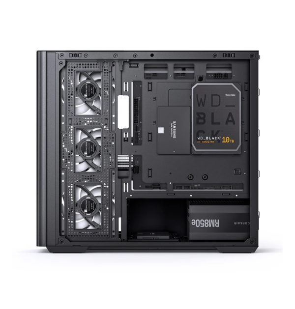 Gabinete Gamer Aquario Premium - Jonsbo D300 Black - Preto
