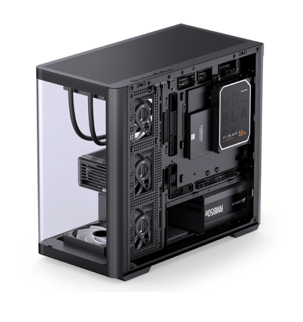 Gabinete Gamer Aquario Premium - Jonsbo D300 Black - Preto