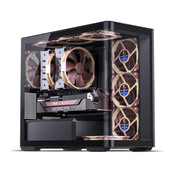 Gabinete Gamer Aquario Premium - Jonsbo D300 Black - Preto