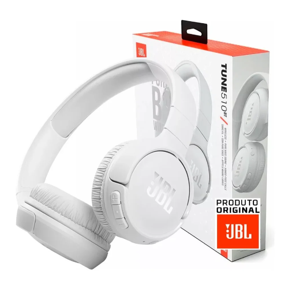 Fone De Ouvido Jbl Tune T510bt Pure Bass / Bluetooth / Branco