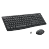 Kit Teclado E Mouse Logitech Wireless Silent Multimidia Mk295 Teclas Silenciosas Preto