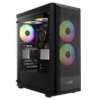 Gabinete Gamer Gamdias Aura Gc6 Elite Argb, Mid-Tower, Vidro Temp, 3 Fans, Black - Aura Gc6 Elite Argb