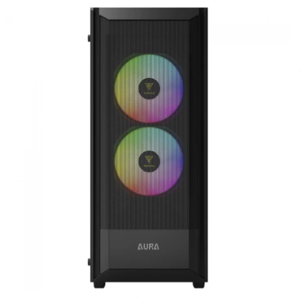 Gabinete Gamer Gamdias Aura Gc6 Elite Argb, Mid-Tower, Vidro Temp, 3 Fans, Black - Aura Gc6 Elite Argb