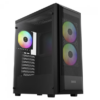 Gabinete Gamer Gamdias Aura Gc6 Elite Argb, Mid-Tower, Vidro Temp, 3 Fans, Black - Aura Gc6 Elite Argb