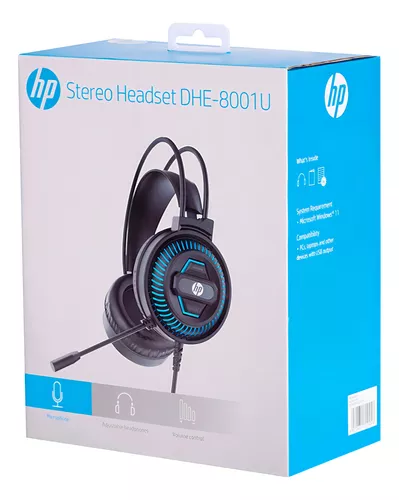 Headset Hp Dhe-8001U Gamer Usb