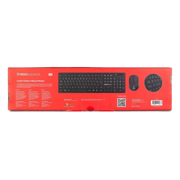 Combo Kit Kross Teclado/Mouse Sem Fio Ke-Km558v1 2