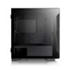 Gabinete Gamer Thermaltake S100tg, Vidro Temperado, Black, Matx, Com Fonte 600W, Com 1 Fan