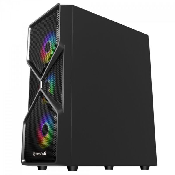 Gabinete Gamer Redragon Superion, Mid Tower, Vidro Temperado, Black, Atx, Sem Fonte, Sem Fan, Gc-Mb211