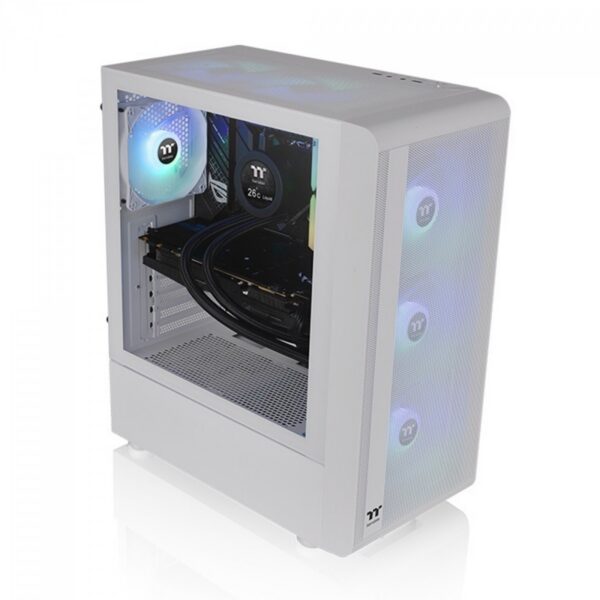 Gabinete Thermaltake Tt S200tg Argb Mid T. Tglass Snow White Com Fonte 650W Ca-3X2-65M6wz-00