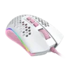 Mouse Gamer Redragon Storm Rgb Branco Com Rosa