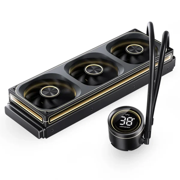 Water Cooler Premium Jonsbo Th-360 Black  Argb Tela Digital Preto
