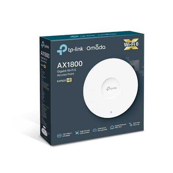 Tp-Link Ap Eap620 Hd Wifi 6 Ceiling(Teto) Ax1800 Omada Poe+