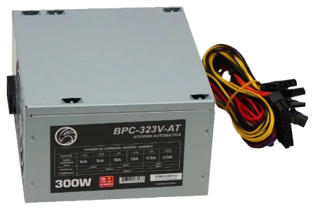 Fonte Atx 300W Brazilpc Bpc-323V-At Bivolt Automatico 24 Pinos Oem
