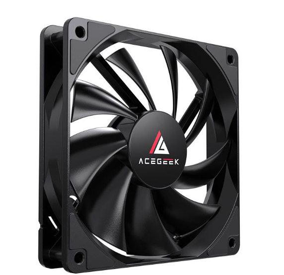 Ventoinha Acegeek Nocturn, 120Mm, Preto, Ag-Nocturn-Bk