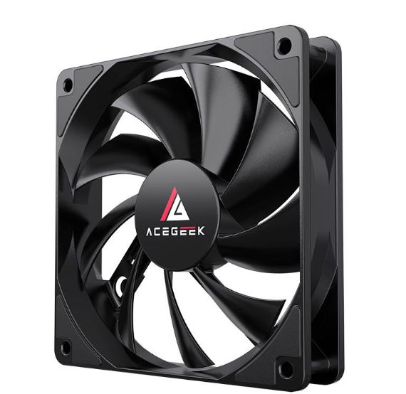 Ventoinha Acegeek Nocturn, 120Mm, Preto, Ag-Nocturn-Bk