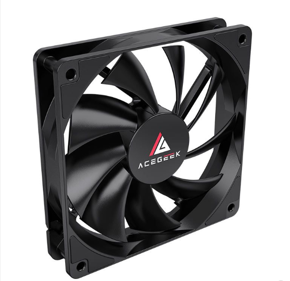 Ventoinha Acegeek Nocturn, 120Mm, Preto, Ag-Nocturn-Bk