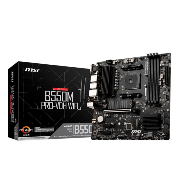 Placa Mae Msi B550m Pro-Vdh Wi-Fi Socket Am4 / Vga / Ddr4